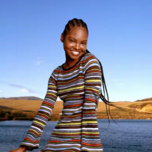 Reformation Cashmere Striped Dress - Picture 3 of 15